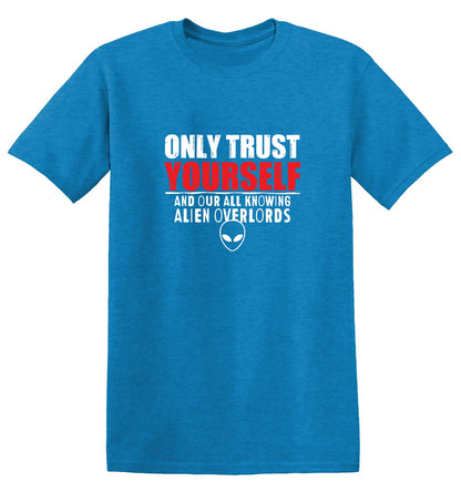 Funny T-Shirts design "Trust Alien 2024 Mens Tshirt"