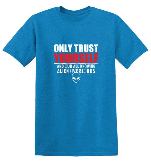 Funny T-Shirts design "Trust Alien 2024 Mens Tshirt"