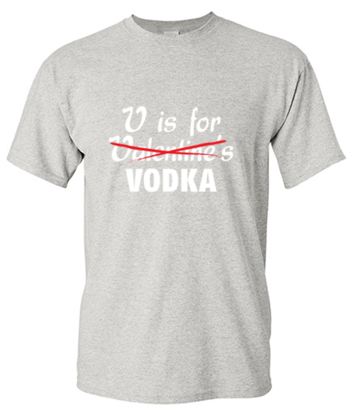 Funny T-Shirts design "V Is For Vodka T-Shirt"