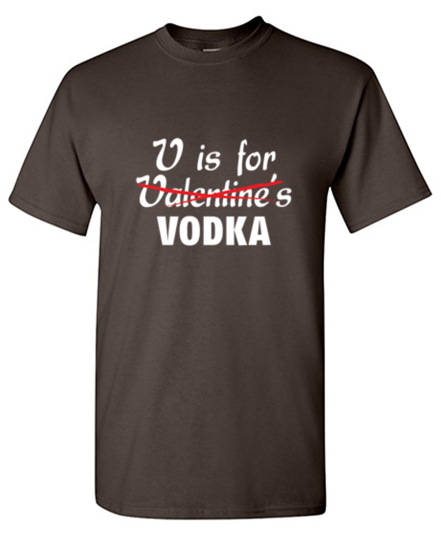 Funny T-Shirts design "V Is For Vodka T-Shirt"