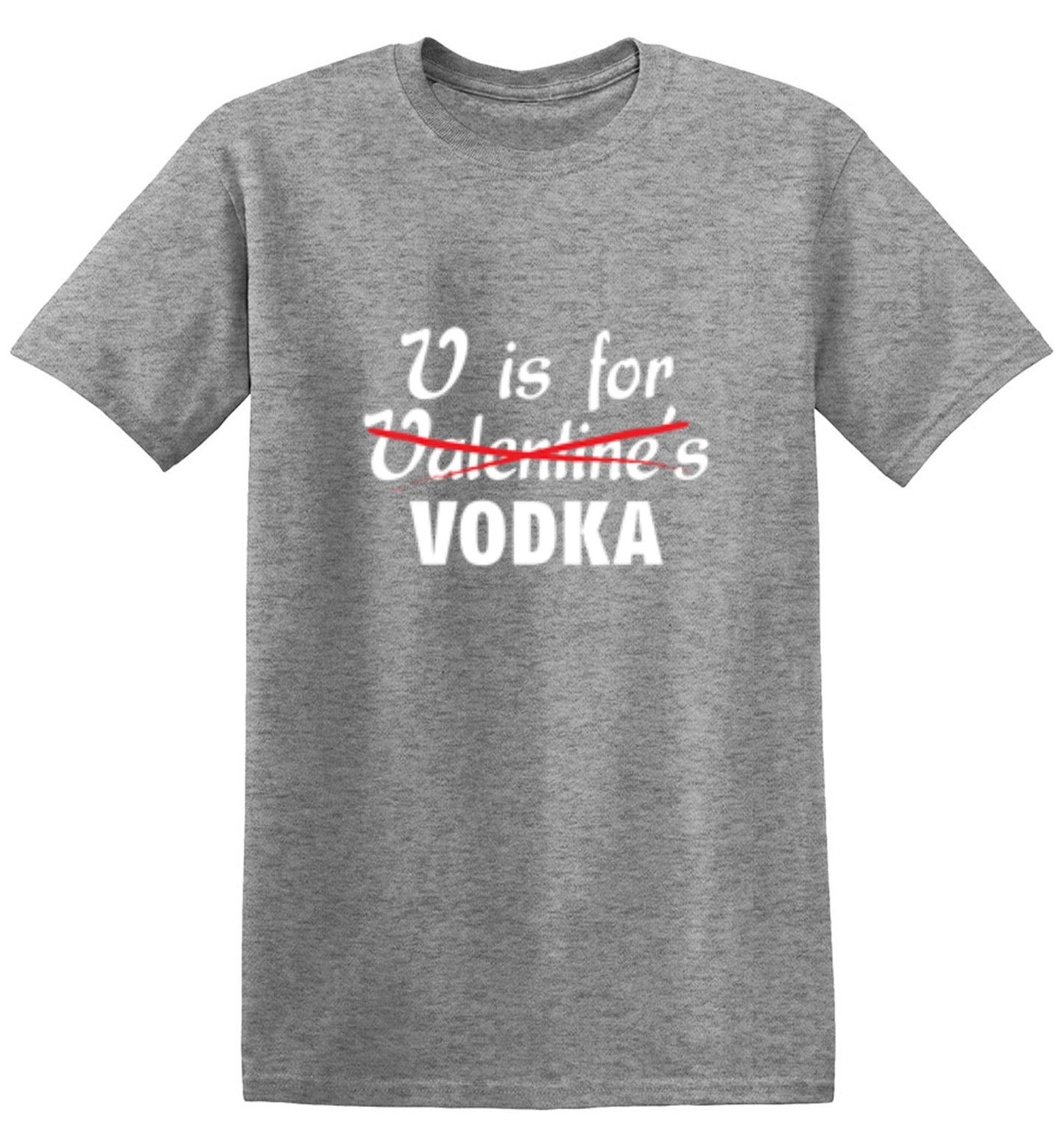 Funny T-Shirts design "V Is For Vodka T-Shirt"