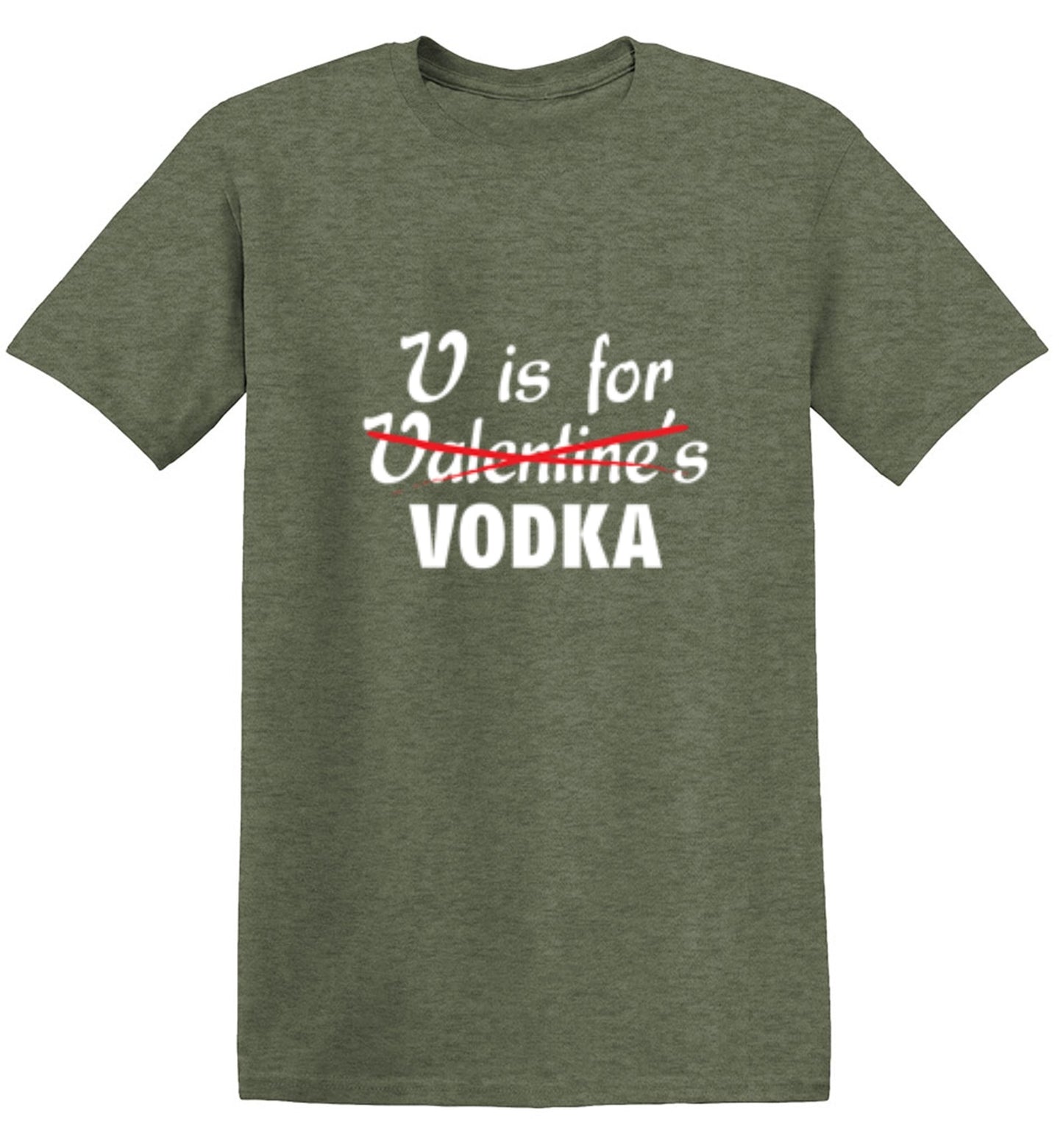 Funny T-Shirts design "V Is For Vodka T-Shirt"