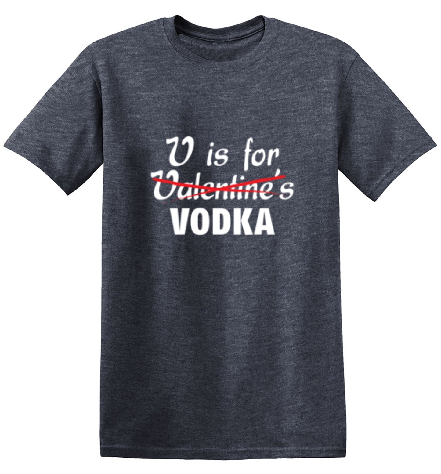 Funny T-Shirts design "V Is For Vodka T-Shirt"
