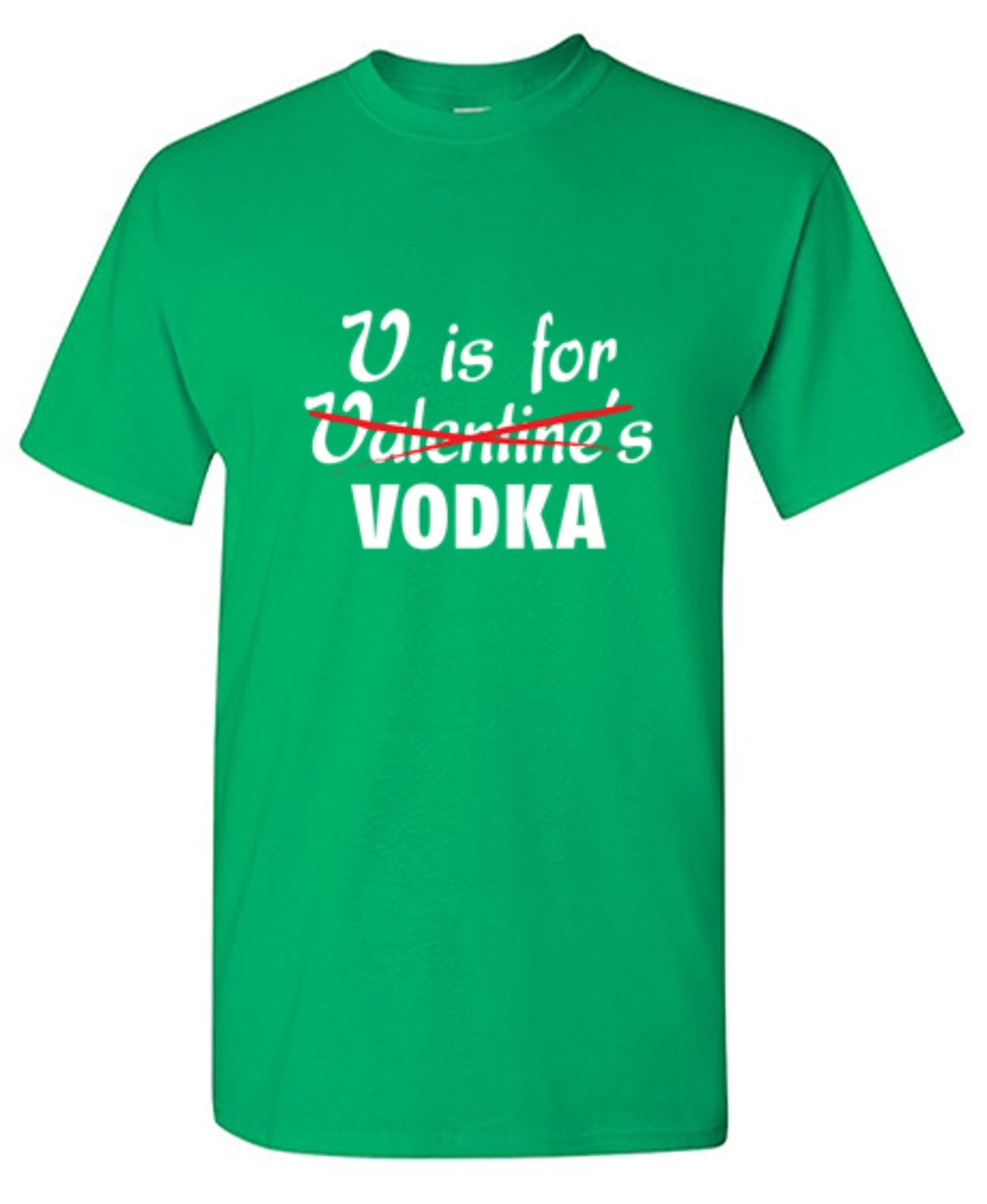 Funny T-Shirts design "V Is For Vodka T-Shirt"