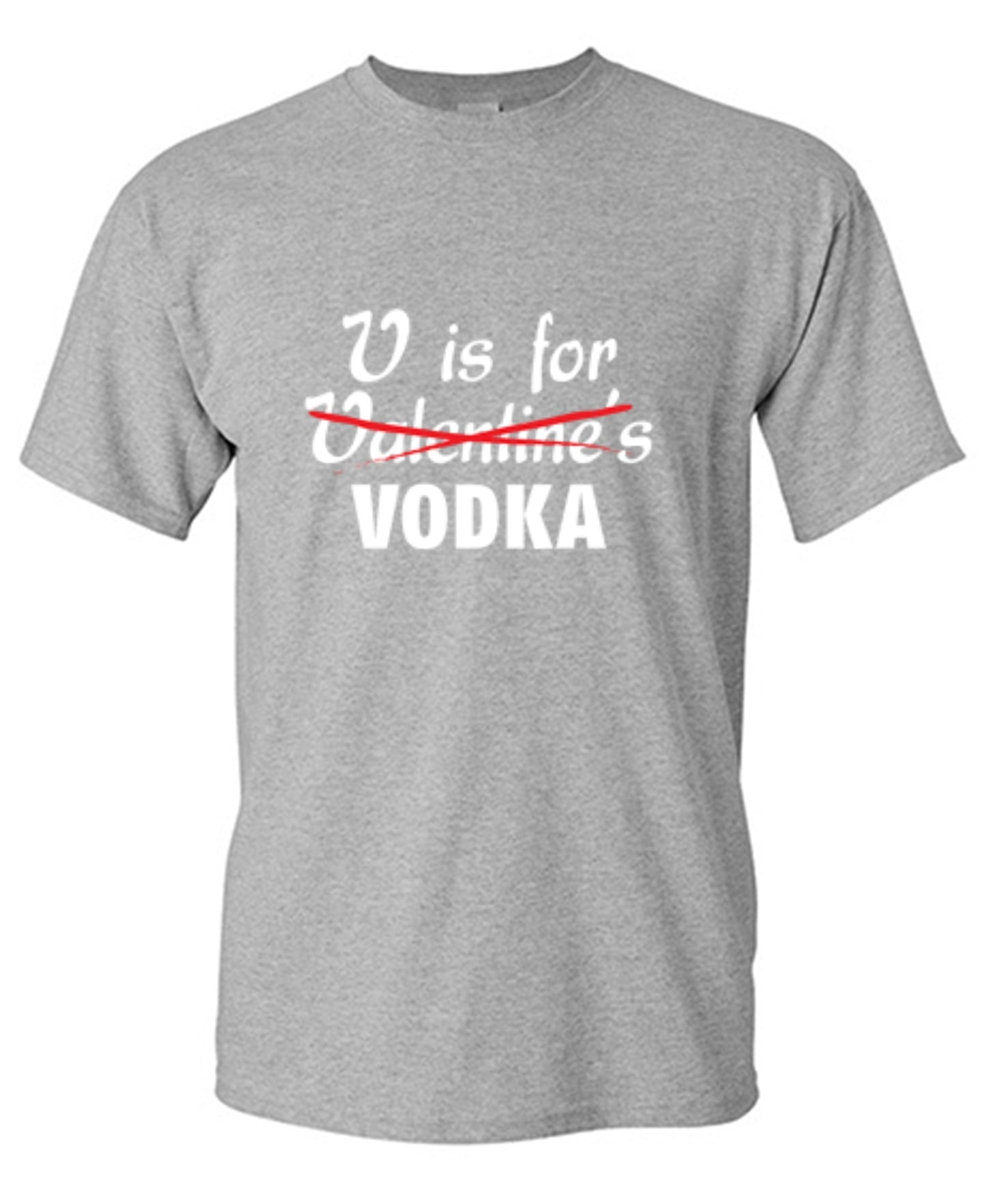Funny T-Shirts design "V Is For Vodka T-Shirt"