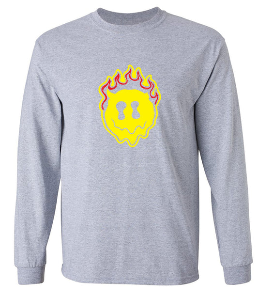 Funny T-Shirts design "Smile Devil Graphic Tee - Long Sleeve"