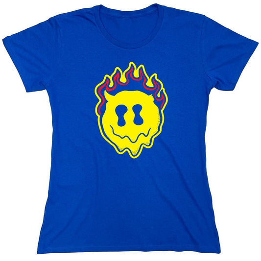 Funny T-Shirts design "Smile Devil Graphic Tee - Womens"