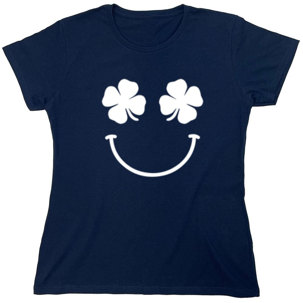 Funny T-Shirts design "Clover Face - Womens"