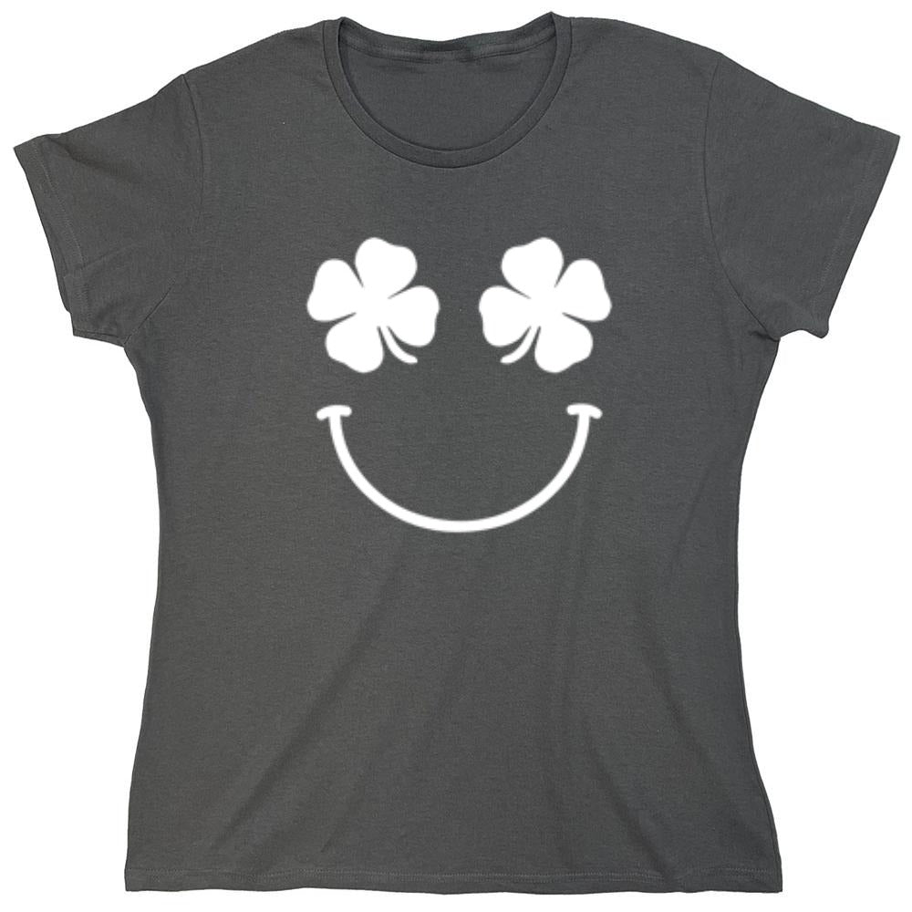 Funny T-Shirts design "Clover Face - Womens"