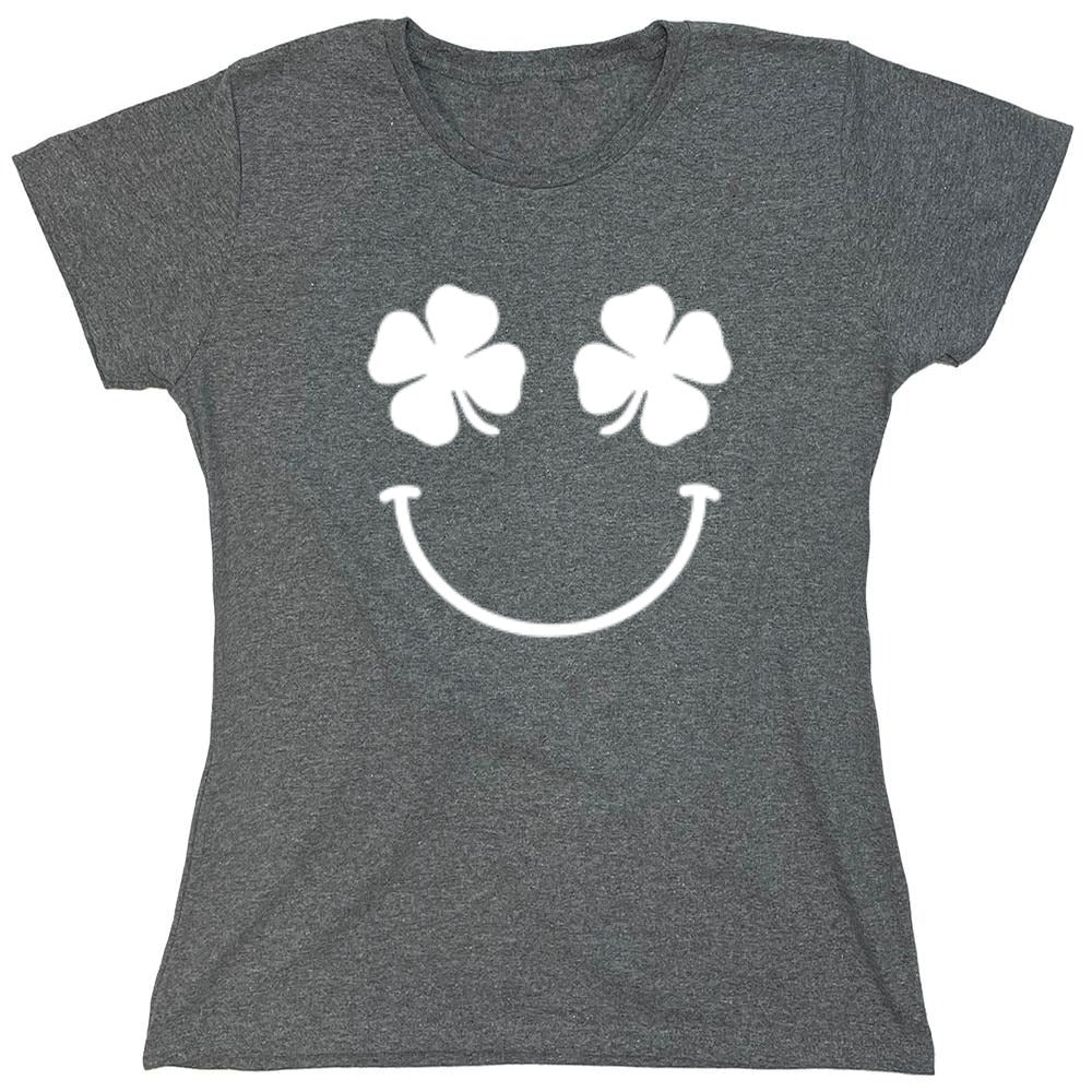 Funny T-Shirts design "Clover Face - Womens"