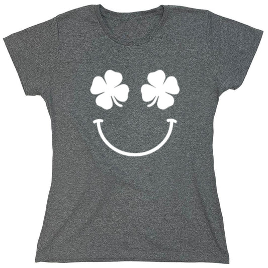 Funny T-Shirts design "Clover Face - Womens"
