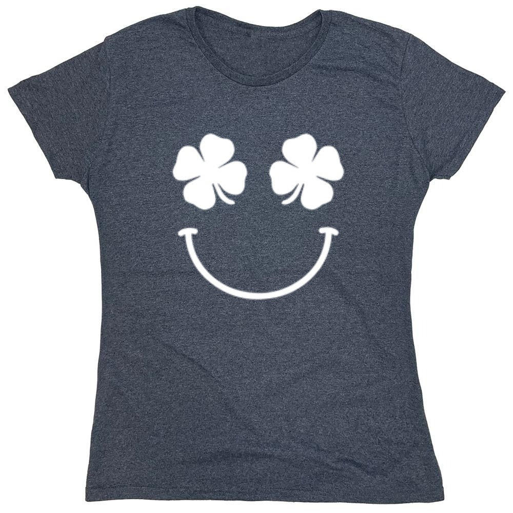 Funny T-Shirts design "Clover Face - Womens"