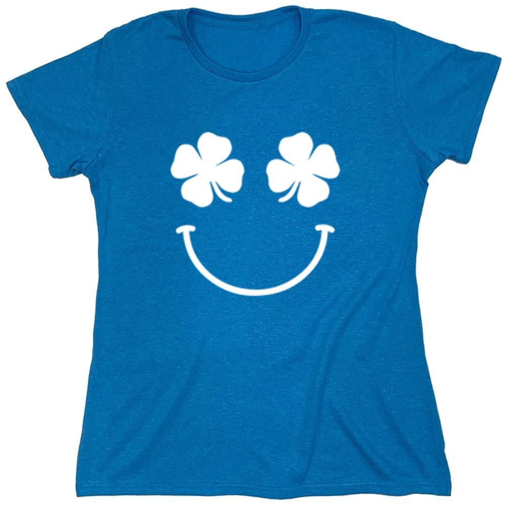 Funny T-Shirts design "Clover Face - Womens"