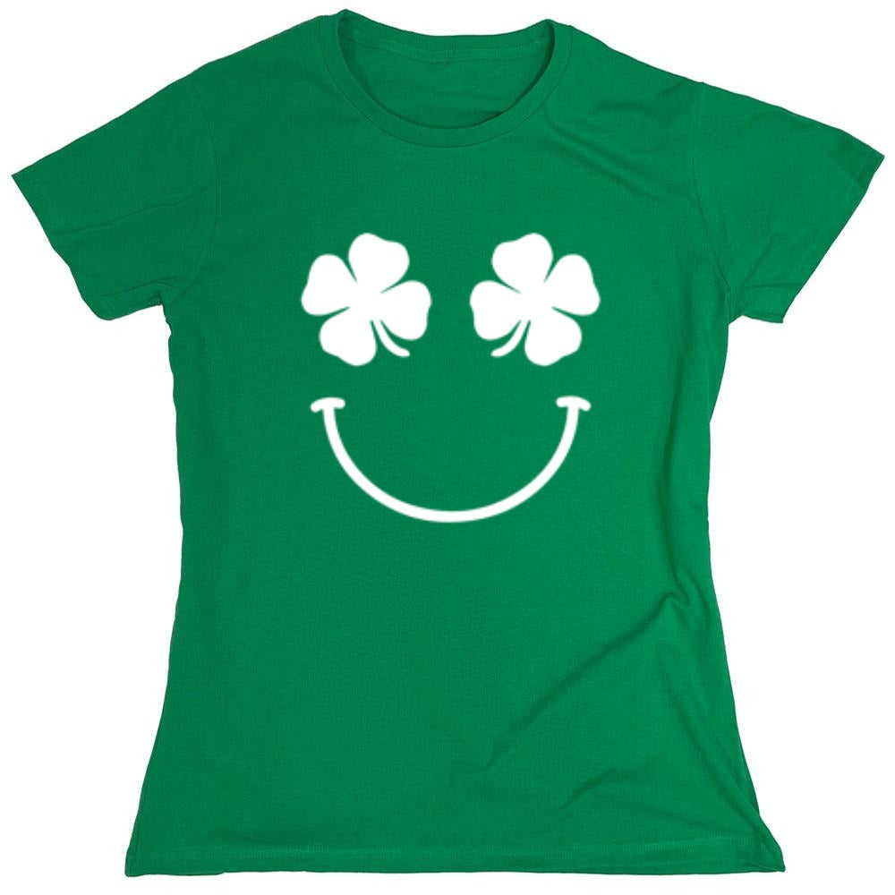 Funny T-Shirts design "Clover Face - Womens"