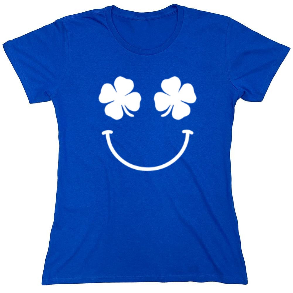 Funny T-Shirts design "Clover Face - Womens"