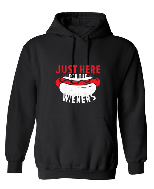 Funny T-Shirts design "Just Here For The Weiners T-Shirt - Hoodie"