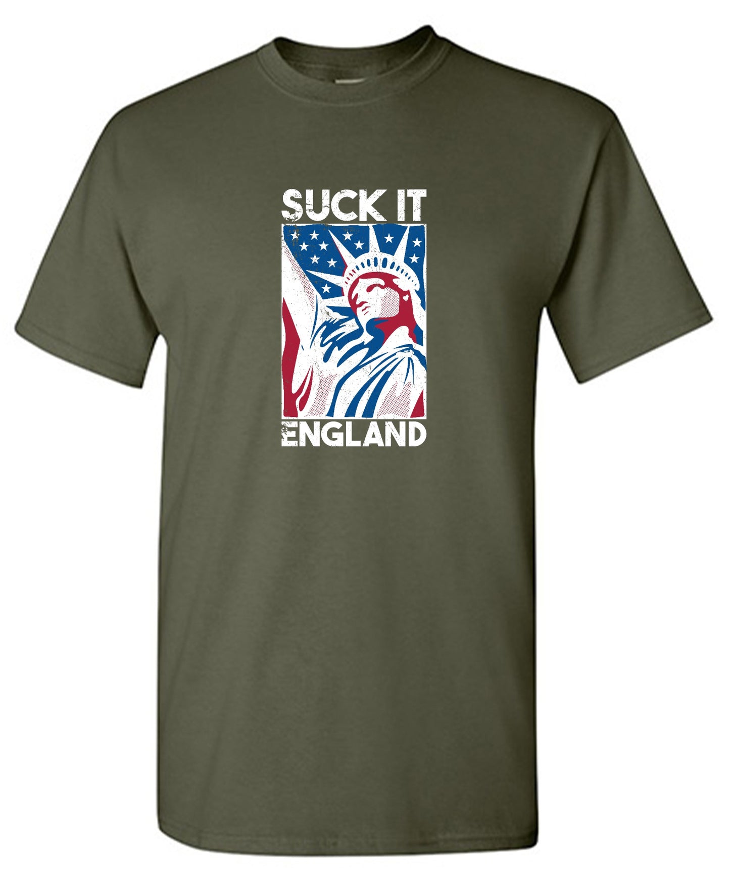 Funny T-Shirts design "Suck It England - Patriotic Independence Day T-Shirt"