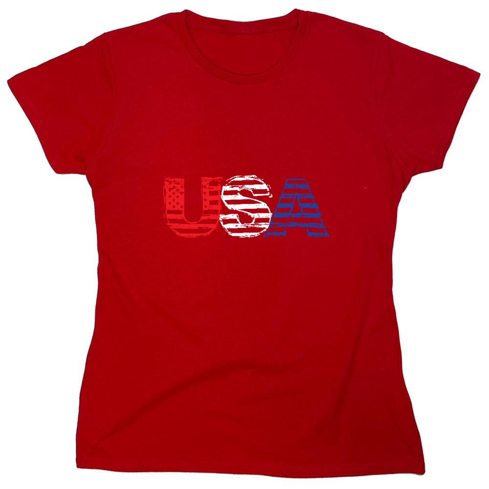 Funny T-Shirts design "USA Patriotic Shirt! - Womens"