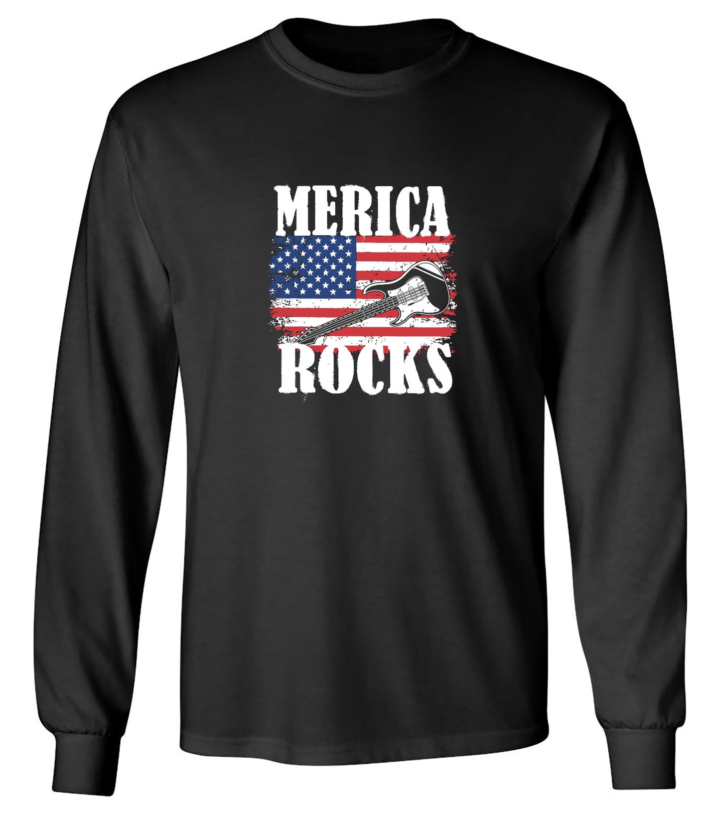 Funny T-Shirts design "Merica Rocks - Fourth of July Shirt"