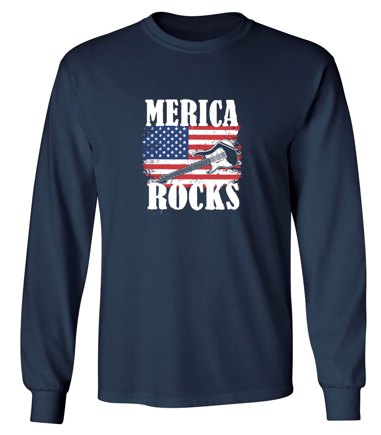 Funny T-Shirts design "Merica Rocks - Fourth of July Shirt"