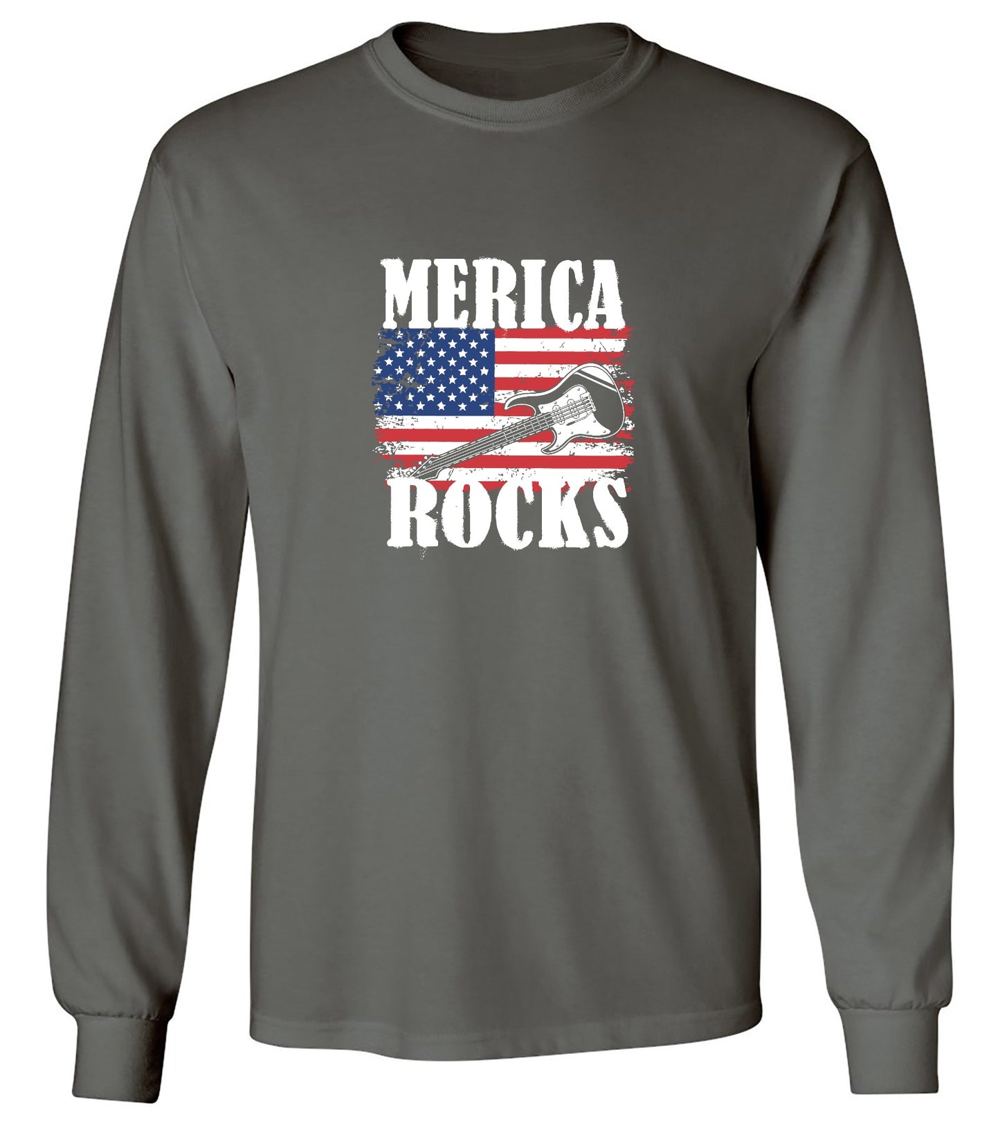 Funny T-Shirts design "Merica Rocks - Fourth of July Shirt"