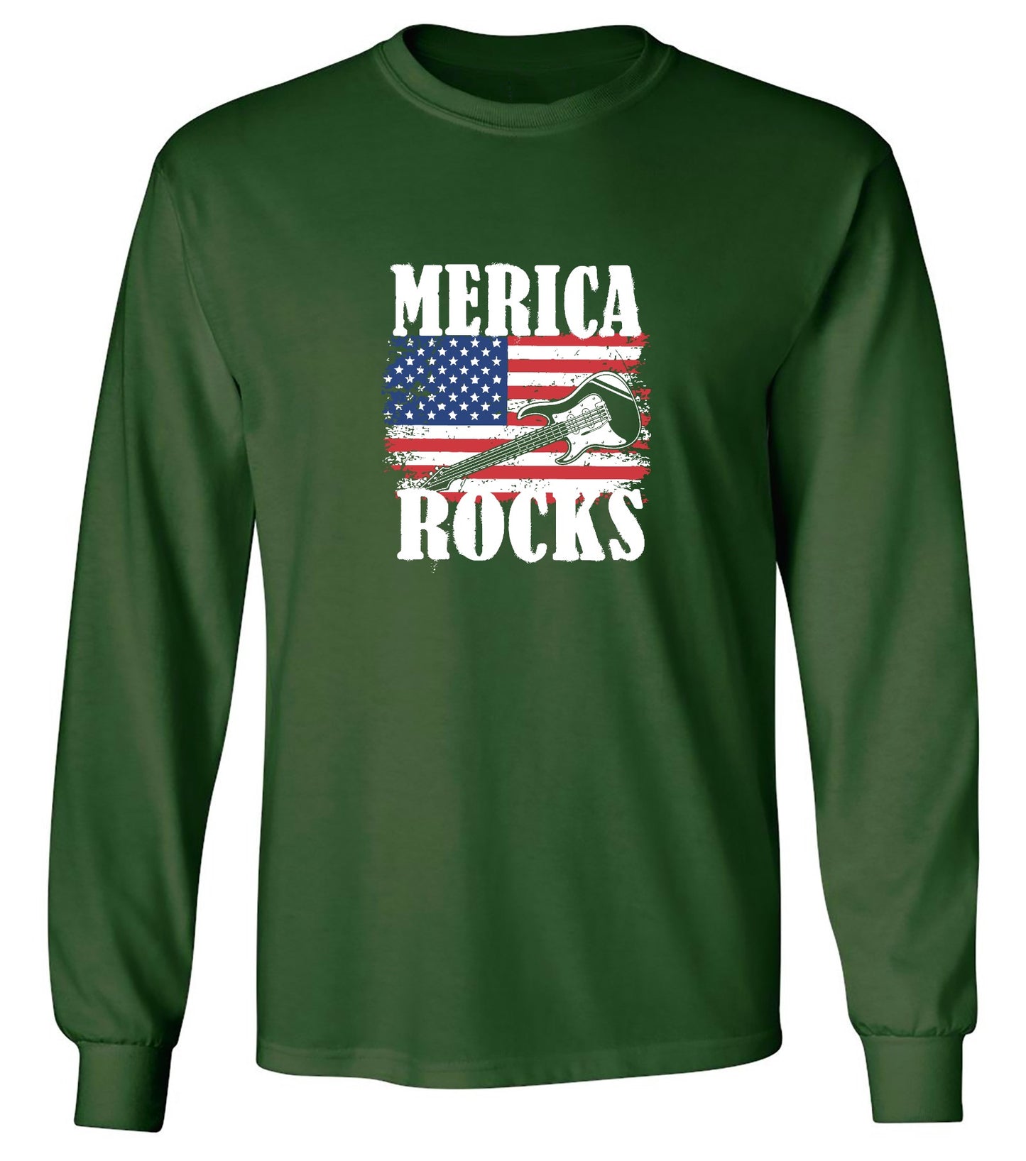 Funny T-Shirts design "Merica Rocks - Fourth of July Shirt"