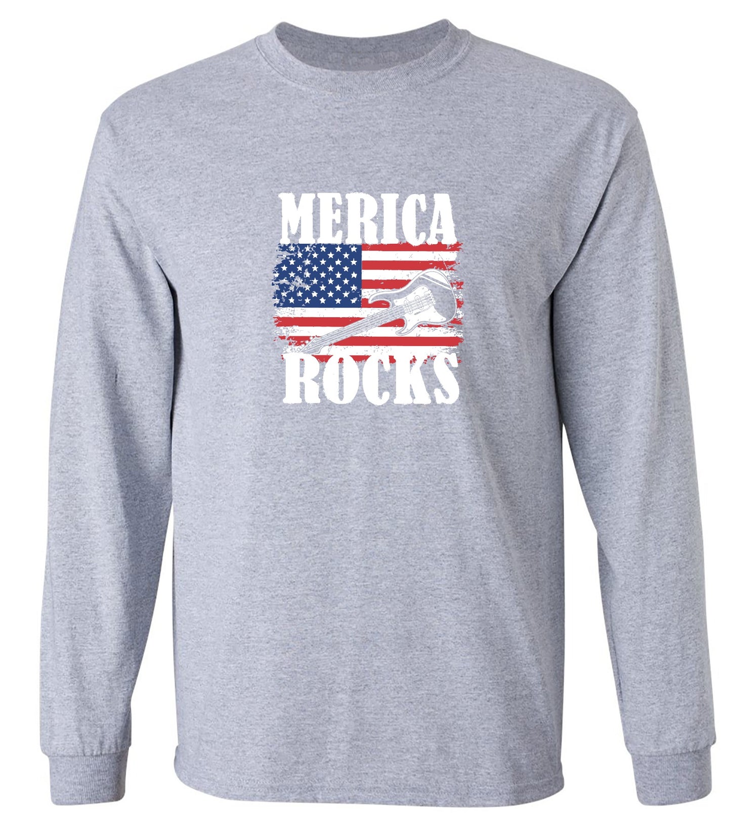 Funny T-Shirts design "Merica Rocks - Fourth of July Shirt"