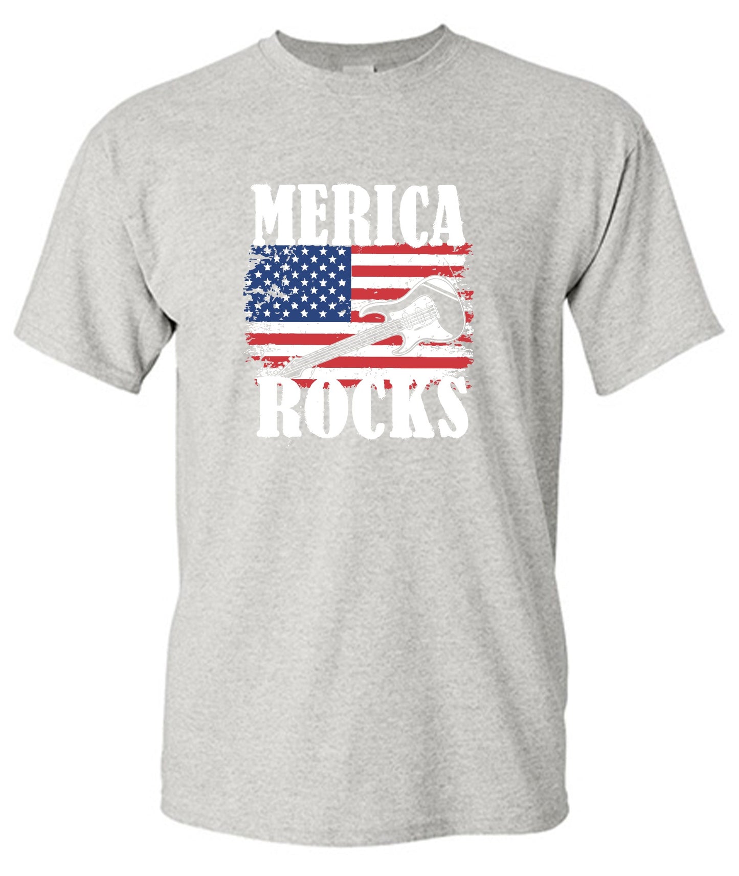 Funny T-Shirts design "Merica Rocks - Fourth of July Shirt"