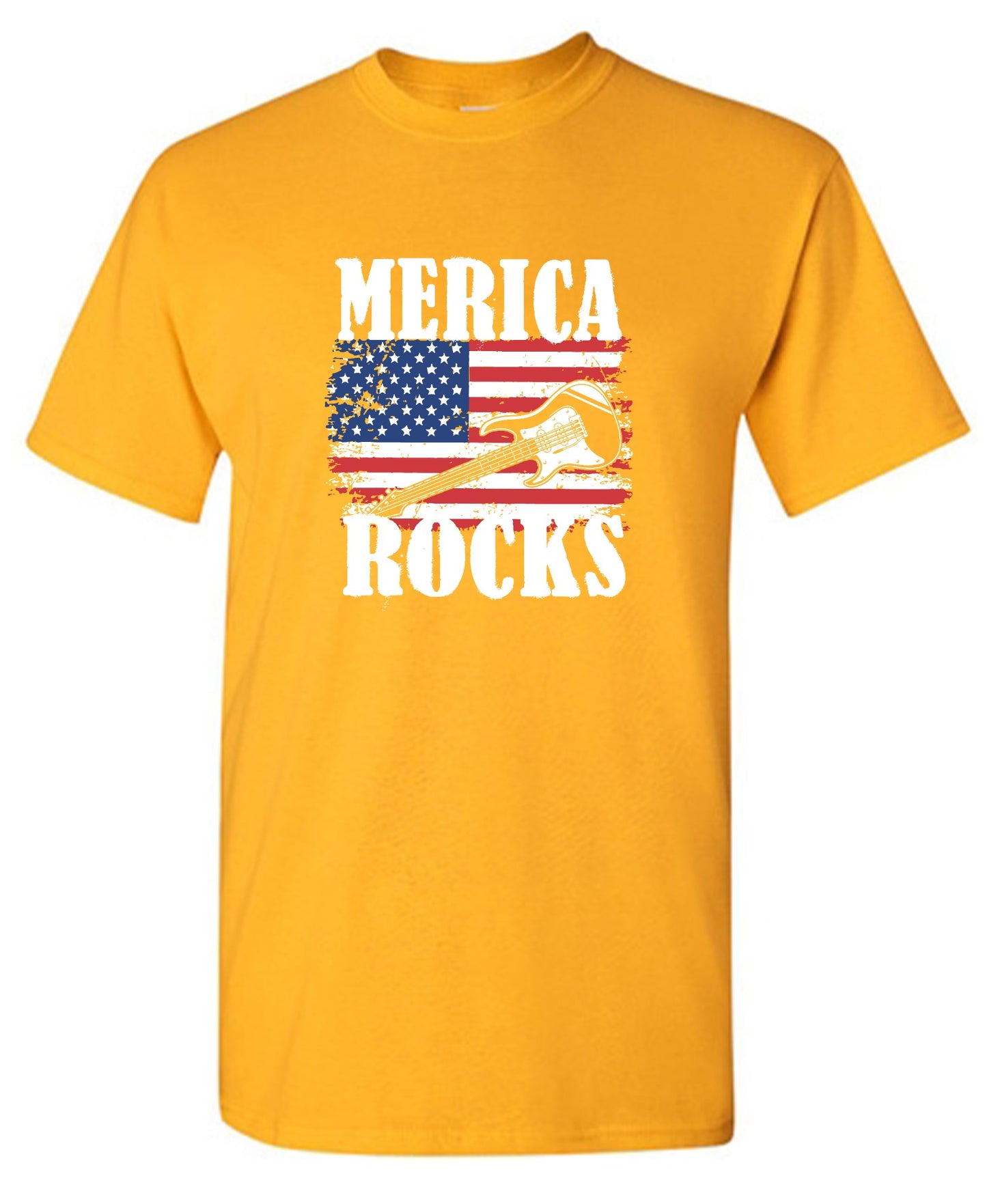 Funny T-Shirts design "Merica Rocks - Fourth of July Shirt"