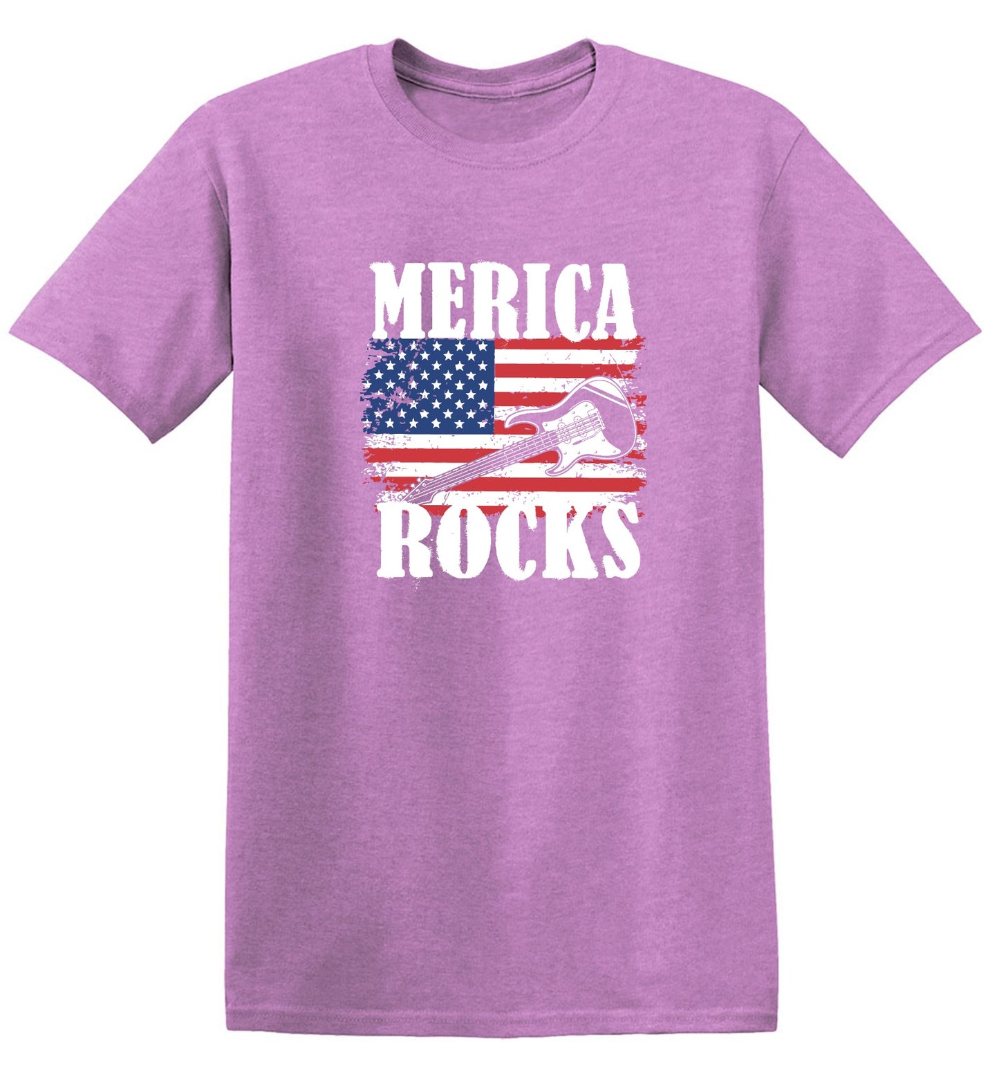 Funny T-Shirts design "Merica Rocks - Fourth of July Shirt"
