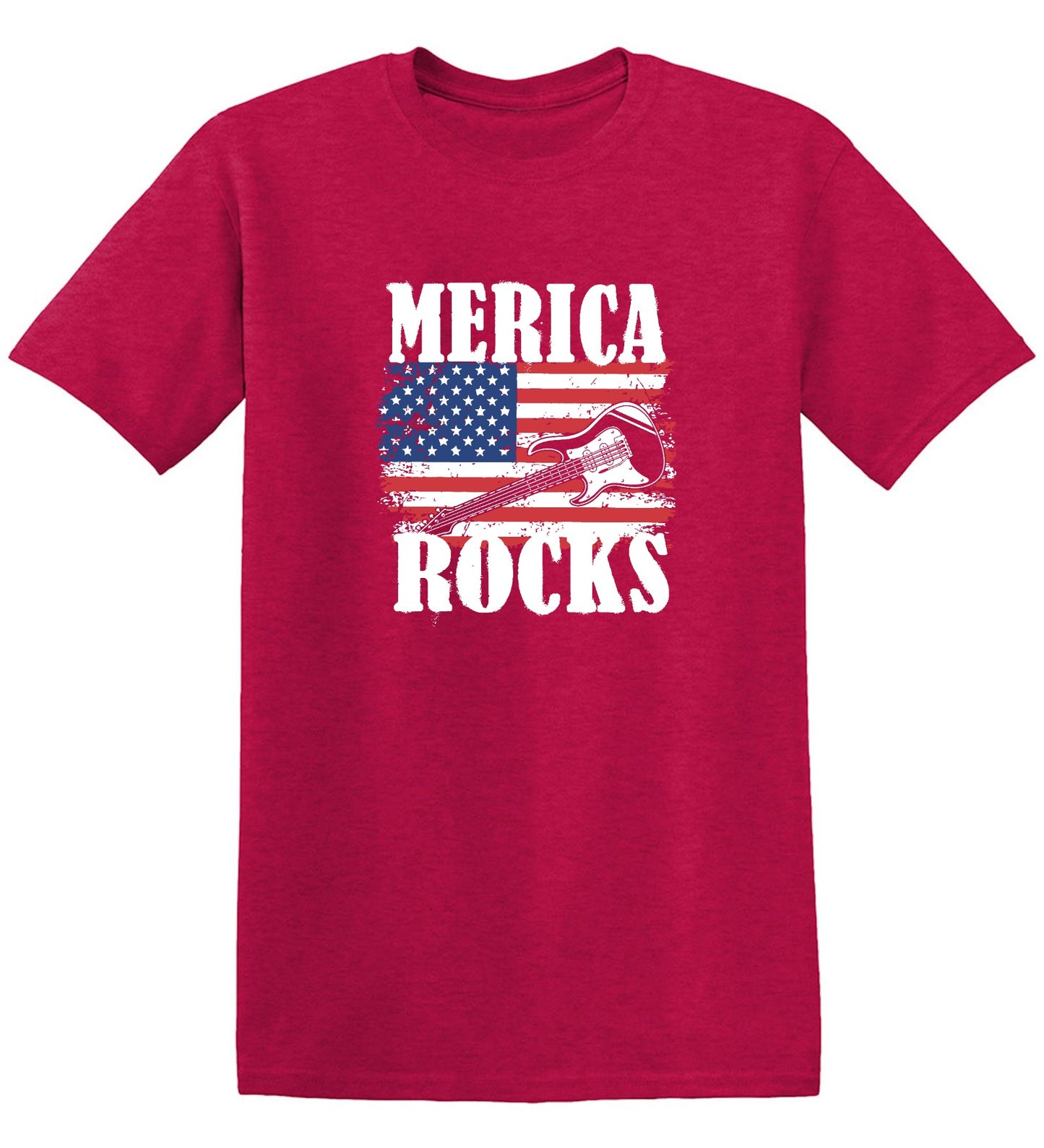 Funny T-Shirts design "Merica Rocks - Fourth of July Shirt"