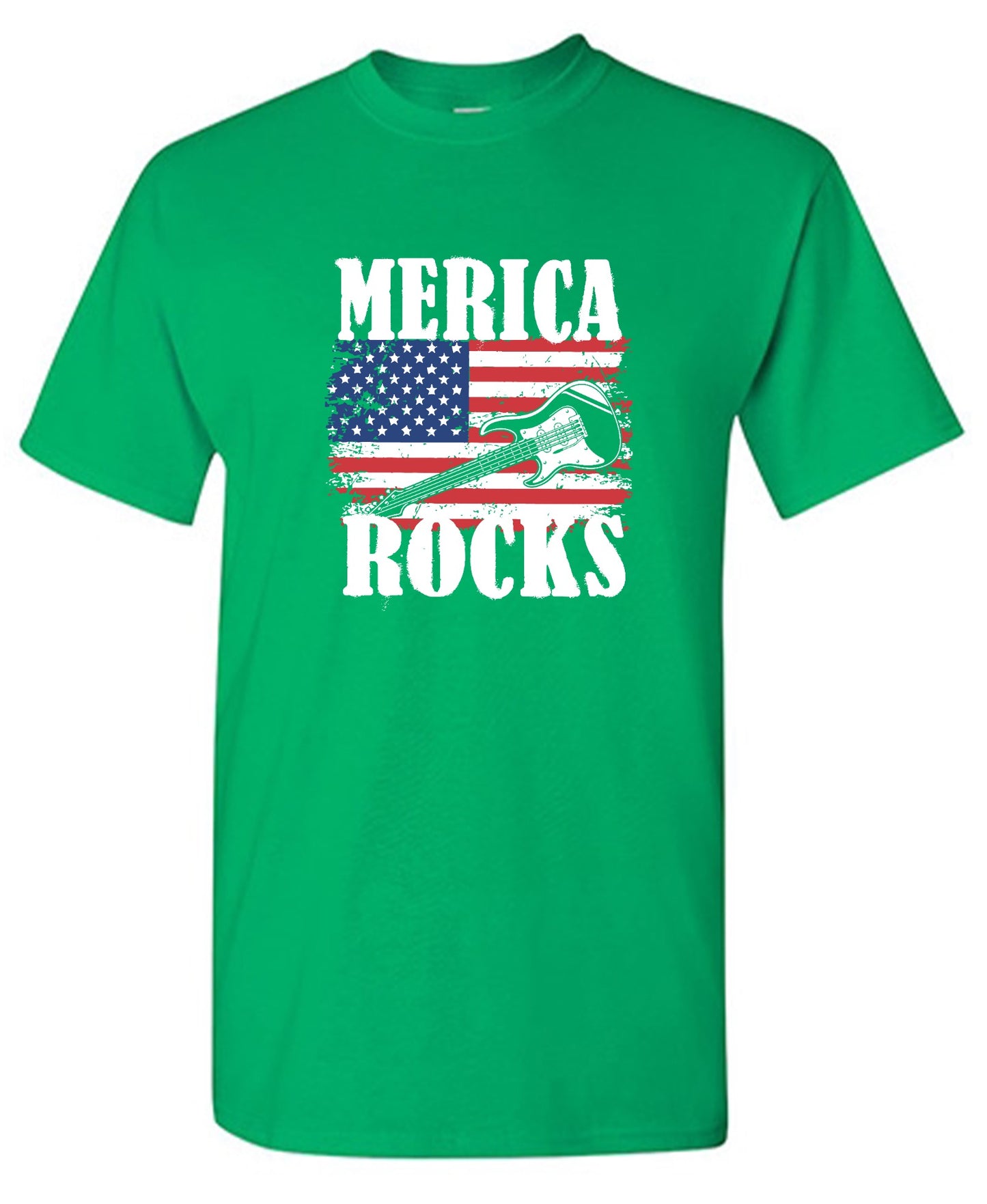 Funny T-Shirts design "Merica Rocks - Fourth of July Shirt"