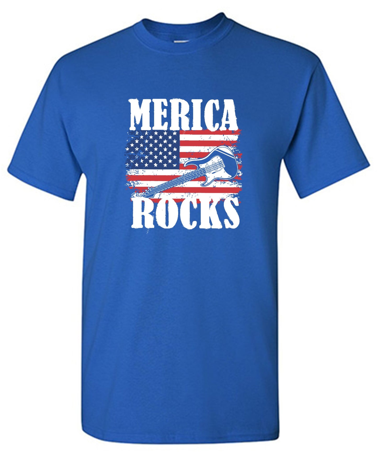 Funny T-Shirts design "Merica Rocks - Fourth of July Shirt"