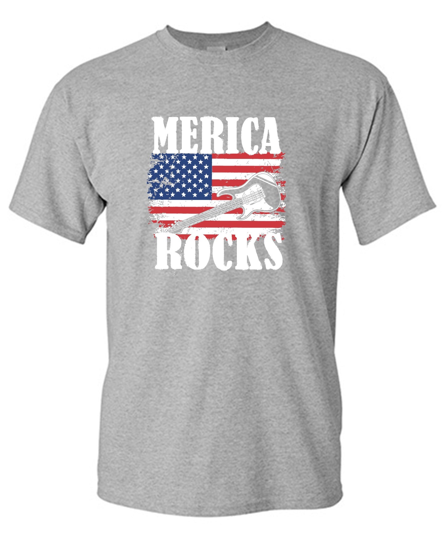 Funny T-Shirts design "Merica Rocks - Fourth of July Shirt"