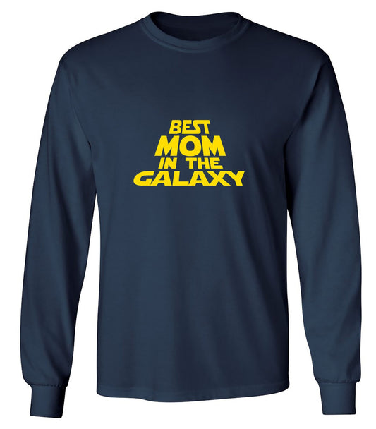 Funny T-Shirts design "Best Mom In The Galaxy T-Shirt - Long Sleeve"