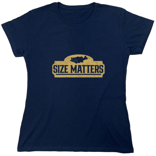 Funny T-Shirts design "Size Matters Shirt - Womens"