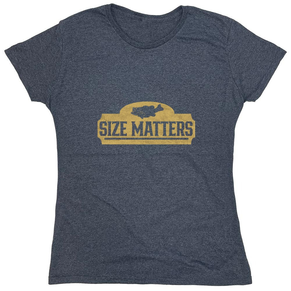 Funny T-Shirts design "Size Matters Shirt - Womens"