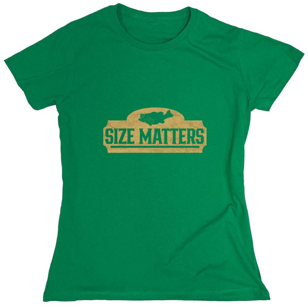 Funny T-Shirts design "Size Matters Shirt - Womens"