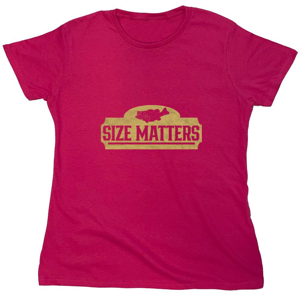 Funny T-Shirts design "Size Matters Shirt - Womens"