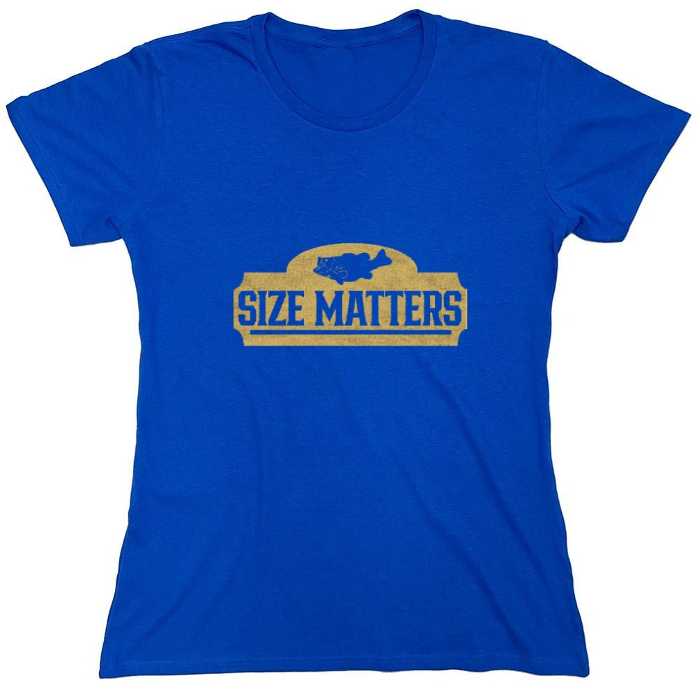 Funny T-Shirts design "Size Matters Shirt - Womens"