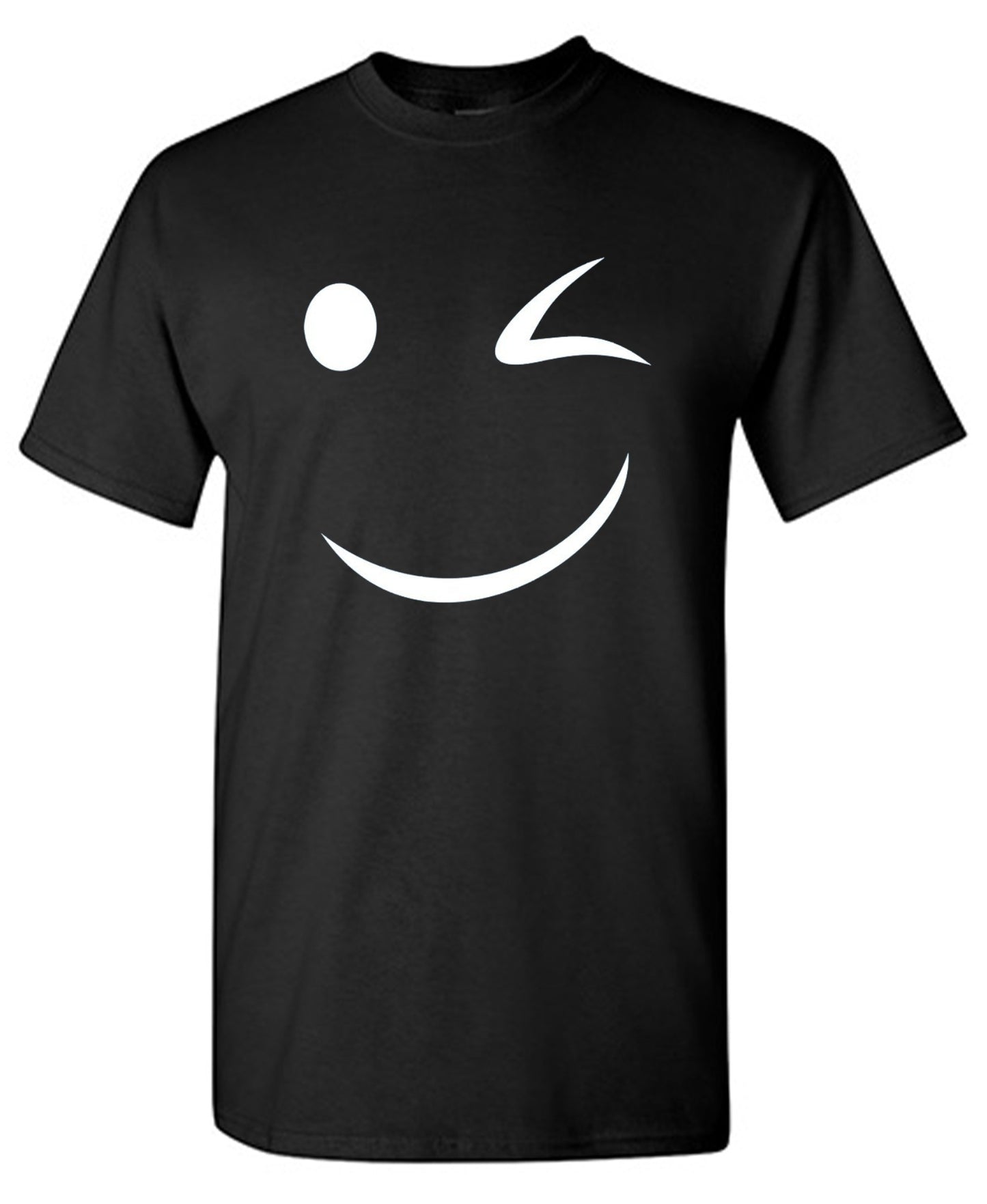 Funny T-Shirts design "Wink Smile"
