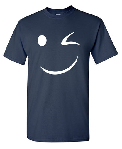 Funny T-Shirts design "Wink Smile"