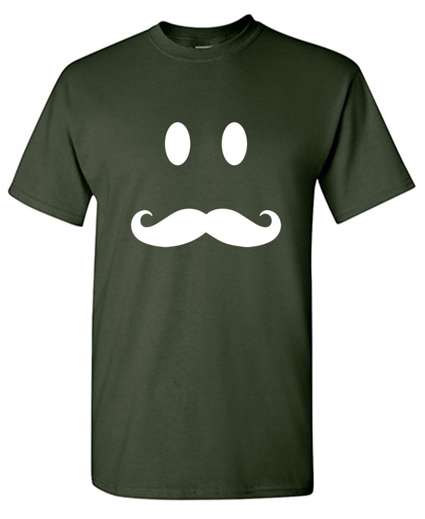 Funny T-Shirts design "Moustache Smile"