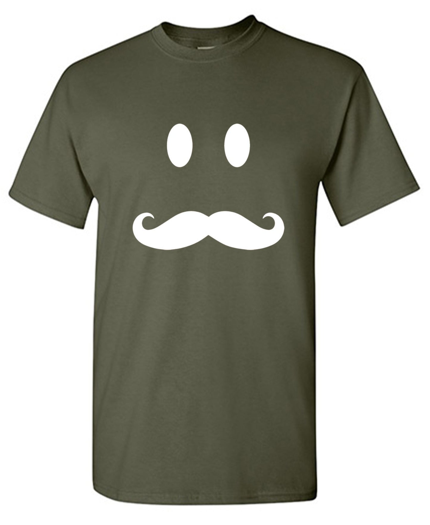 Funny T-Shirts design "Moustache Smile"