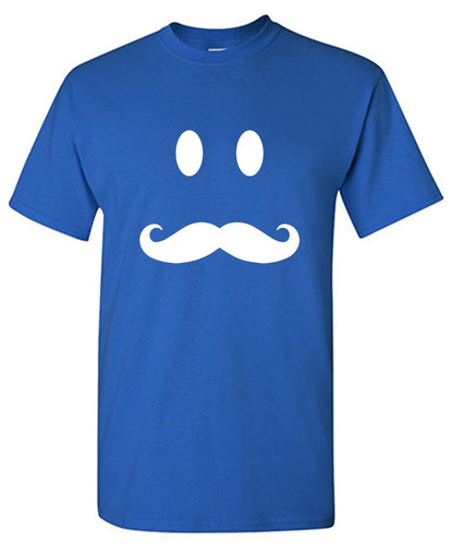 Funny T-Shirts design "Moustache Smile"