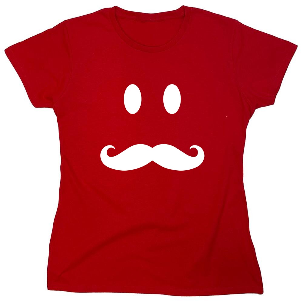 Funny T-Shirts design "Moustache Smile"