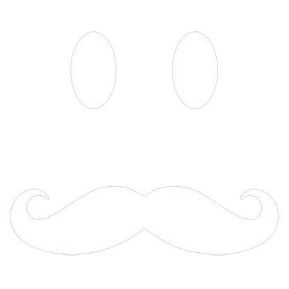 Funny T-Shirts design "Moustache Smile"