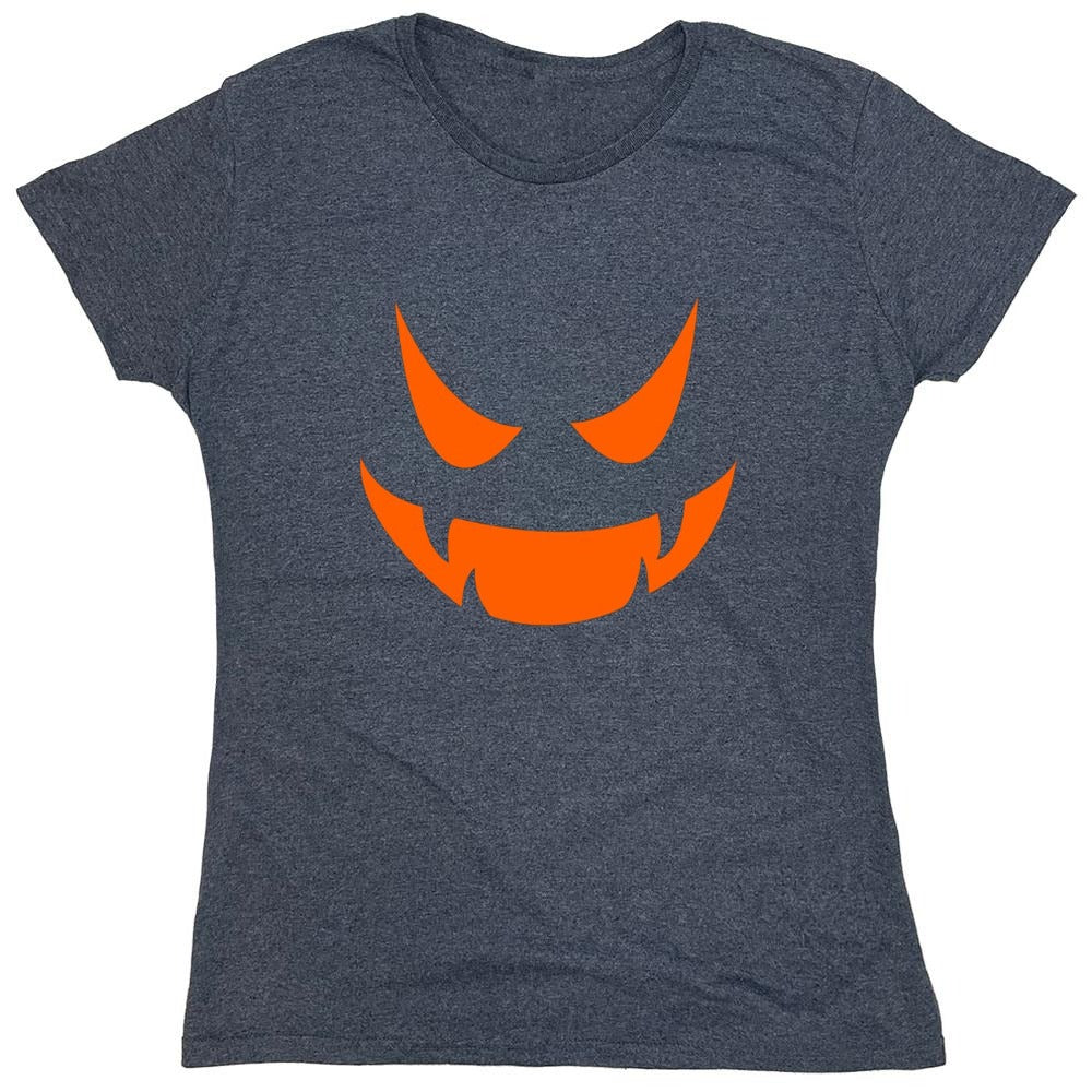 Funny T-Shirts design "Vampire Pumpkin Emoticon T-Shirt"
