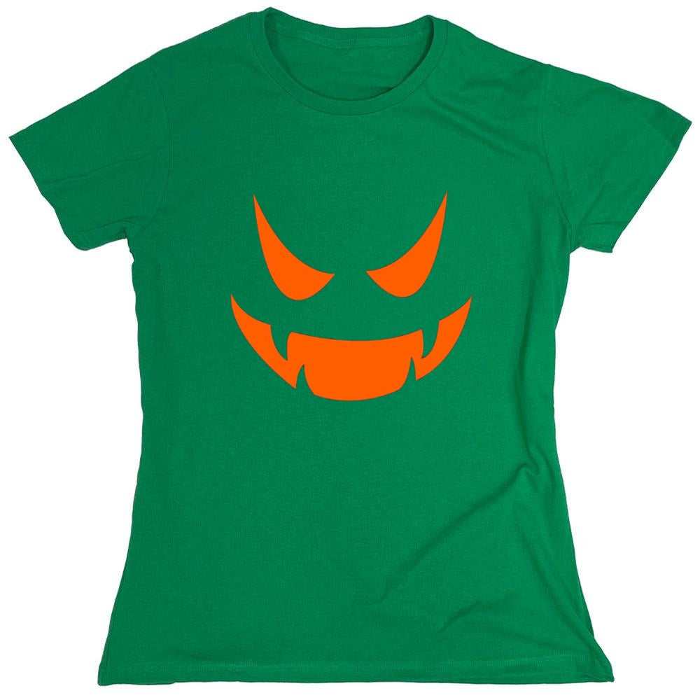 Funny T-Shirts design "Vampire Pumpkin Emoticon T-Shirt"