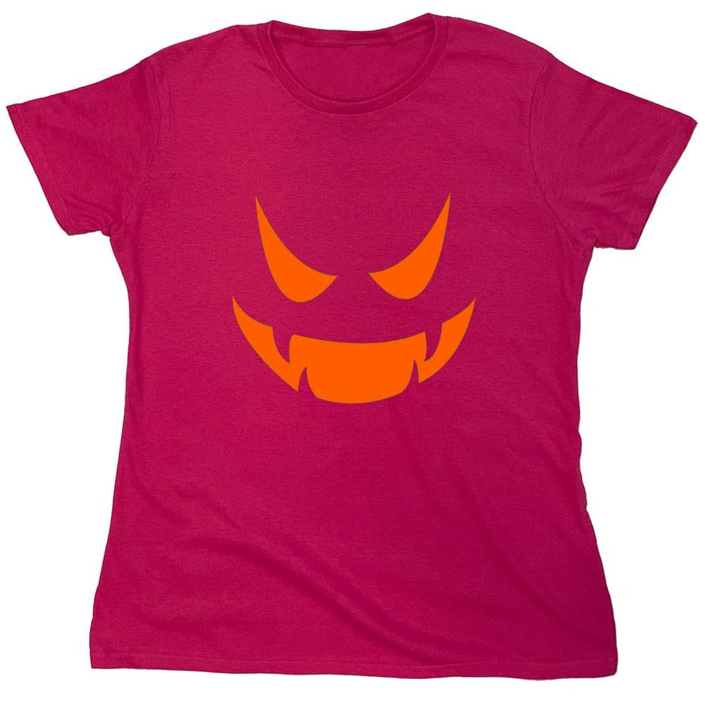 Funny T-Shirts design "Vampire Pumpkin Emoticon T-Shirt"